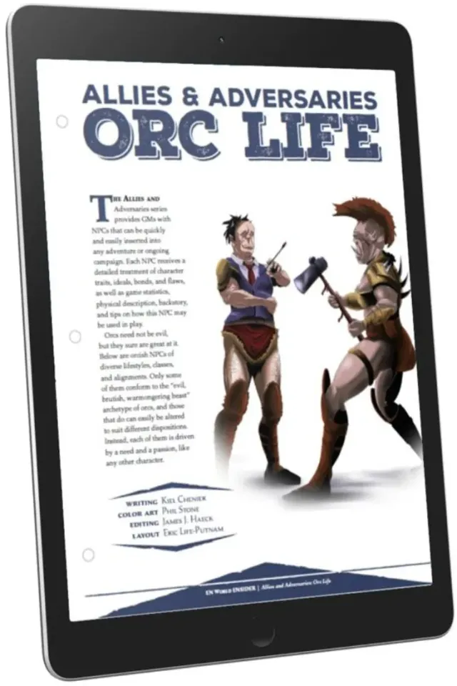 EN Publishing Allies Adversaries Orc Life rollspel PDF