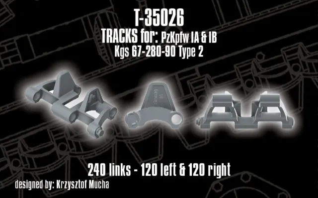 ROSSAGRAPH T-35026 larvband Pz.Kpfw. I A B 1:35