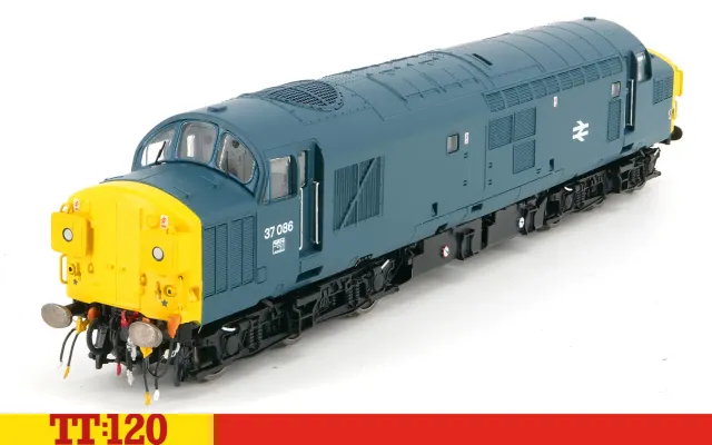 Hornby TT:120 Class 37 37086 modellok BR blue diesellok