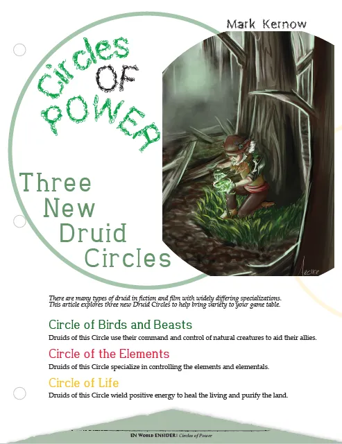 EN Publishing Circles of Power druid PDF 3 cirklar