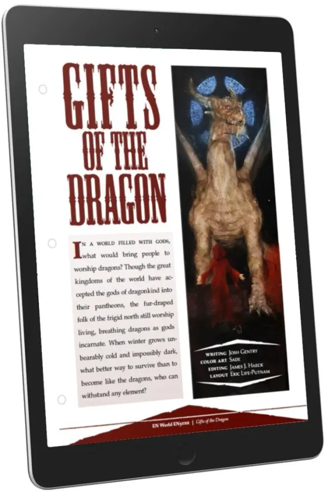 EN Publishing Gifts of the Dragon tillbehör PDF drakar