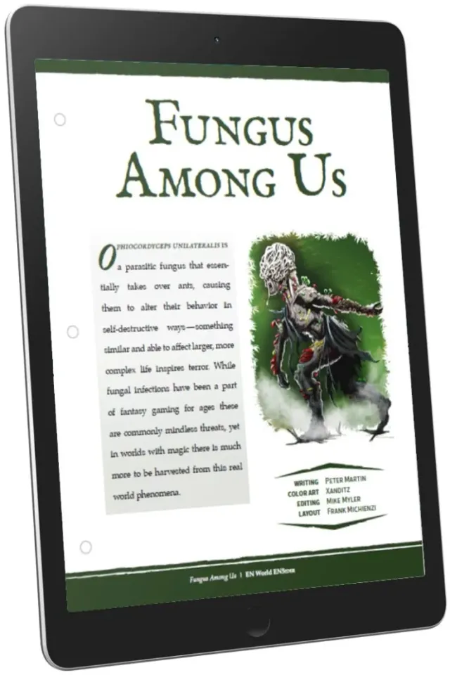 EN Publishing Fungus Among Us rollspel pdf svampmonster