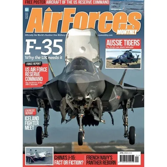 AirForces Monthly April 2014 tidning lösnummer F-35