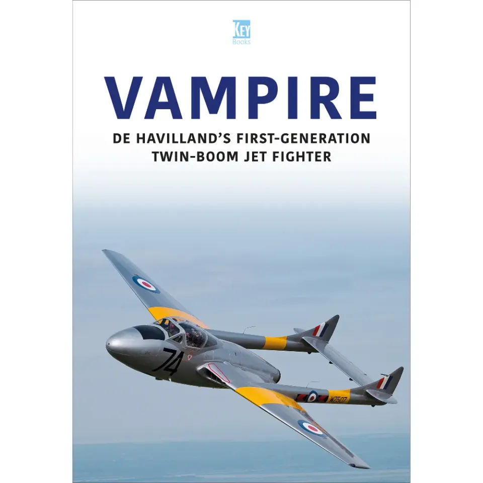Aeroplane Icons Vampire bok militärflyg de Havilland historia