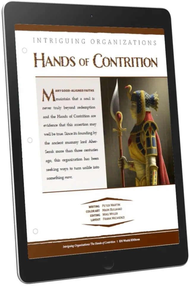 EN Publishing Intriguing Organizations Hands of Contrition tillbehör PDF odöda