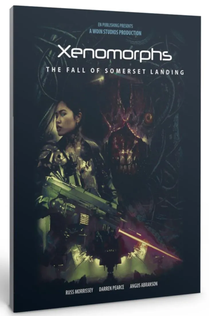 EN Publishing Xenomorphs Fall of Somerset Landing bok + PDF