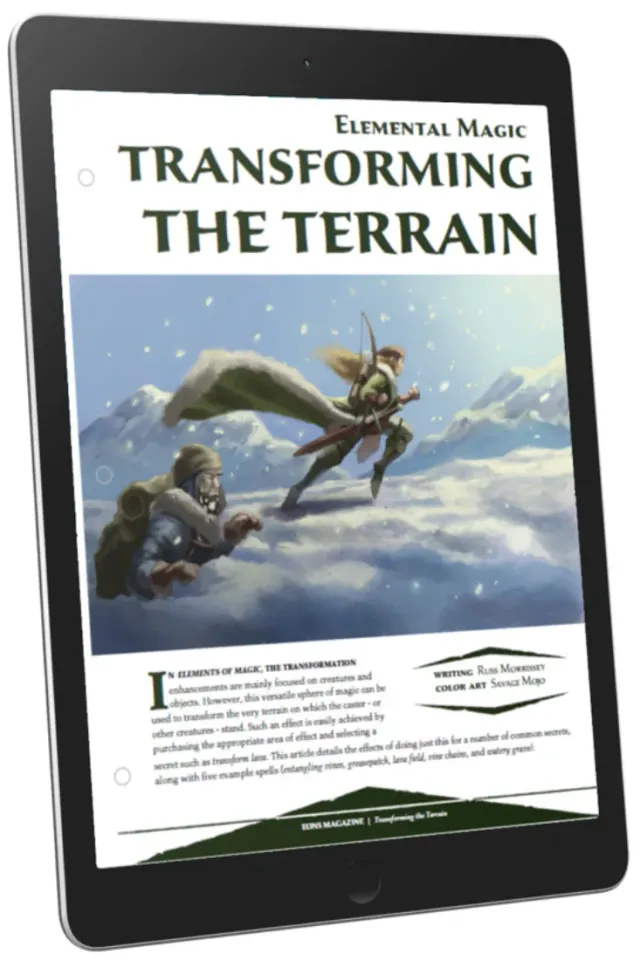 EN Publishing Elemental Magic Transforming Terrain rollspel PDF