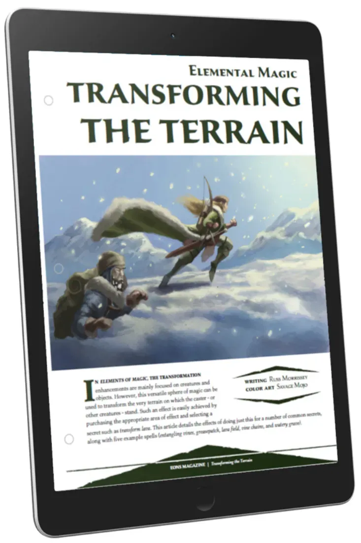 EN Publishing Elemental Magic Transforming Terrain rollspel PDF
