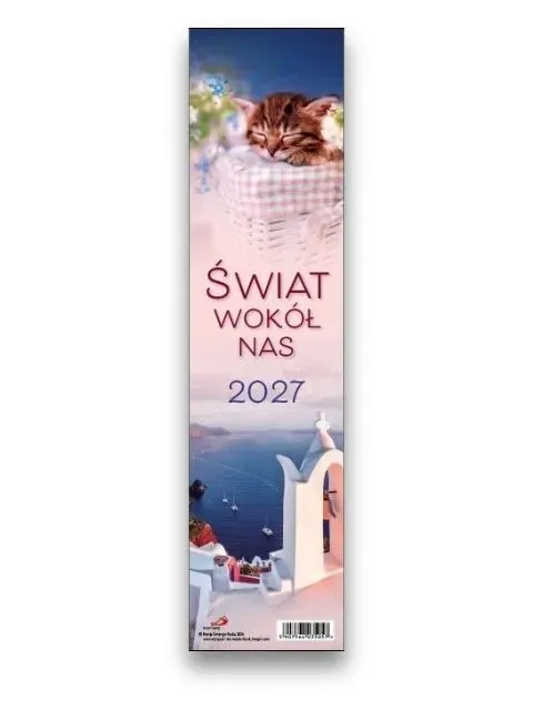 Sharon Świat wokół nas väggkalender 2027 smal 10,5x42