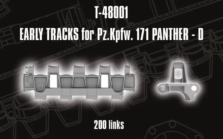 Rossagraph QuickTracks T-48001 Panther Ausf. D bandset tidig