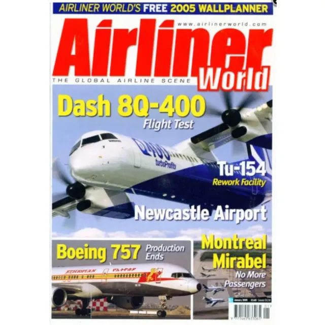 Airliner World januari 2005 tidning lösnummer civilflyg