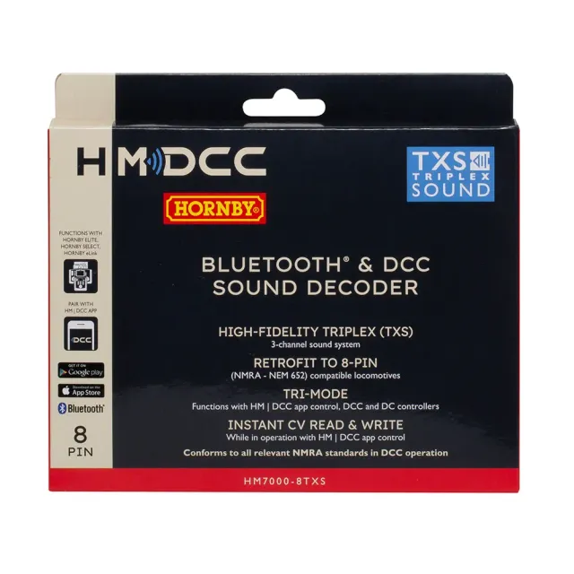 Hornby HM7000-8TXS Triplex ljuddekoder 8-pin Bluetooth