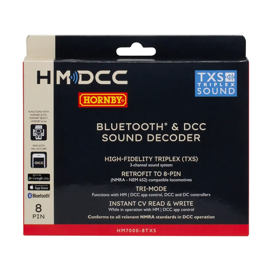 Hornby HM7000-8TXS Triplex ljuddekoder 8-pin Bluetooth