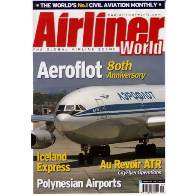 Airliner World september 2003 tidning flyg