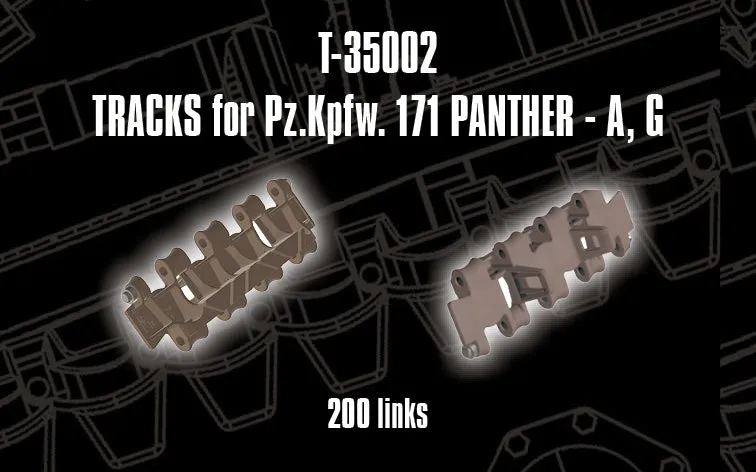 Rossagraph QuickTracks T-35002 larvband 1/35 Panther A/G