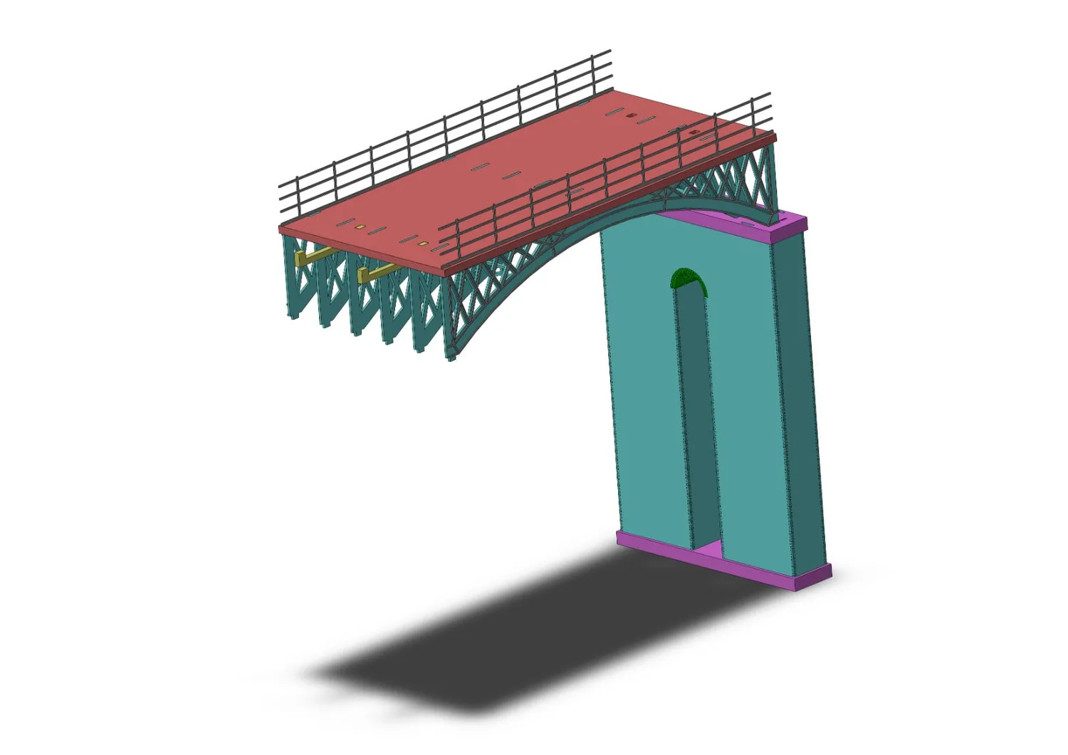 PJM Models Outwood Viaduct Single Inner Arch byggsats TT120