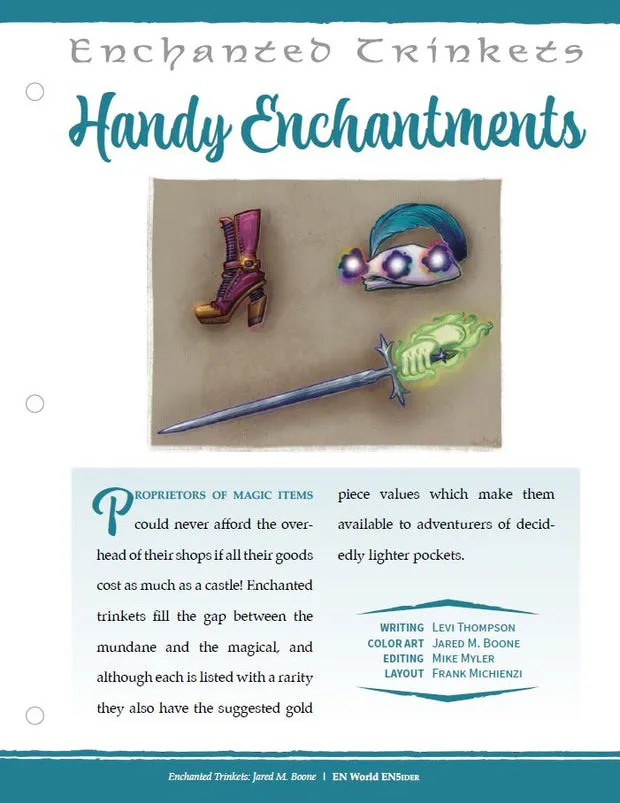 EN Publishing Enchanted Trinkets Handy Enchantments rollspel PDF