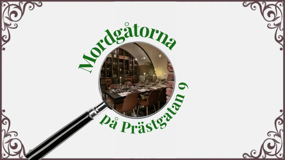 Deckarbokhandeln Mordgåtorna Prästgatan 9 biljett 10 nov