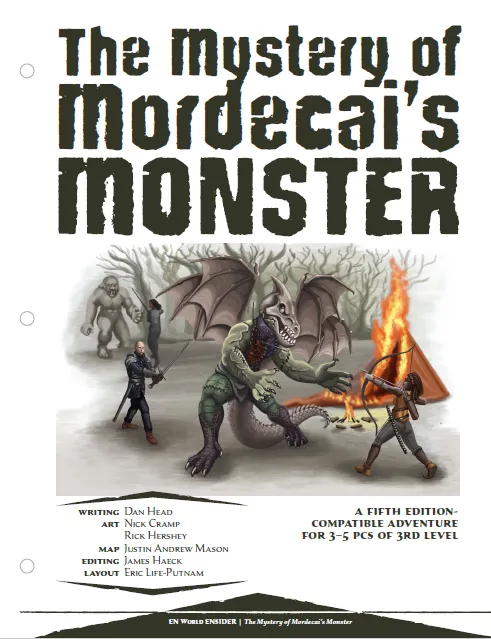 EN Publishing The Mystery of Mordecai's Monster äventyr PDF nivå 3