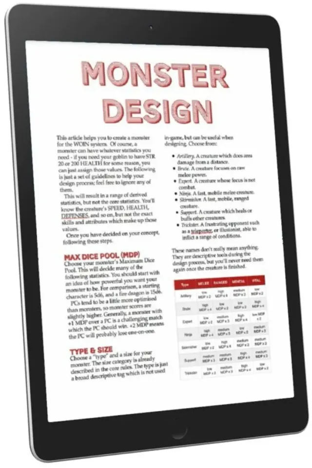 EN Publishing Monster Design monsterguide PDF WOIN