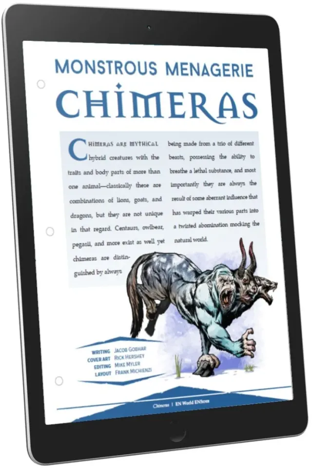 EN Publishing Monstrous Menagerie Chimeras monster pdf CR 12
