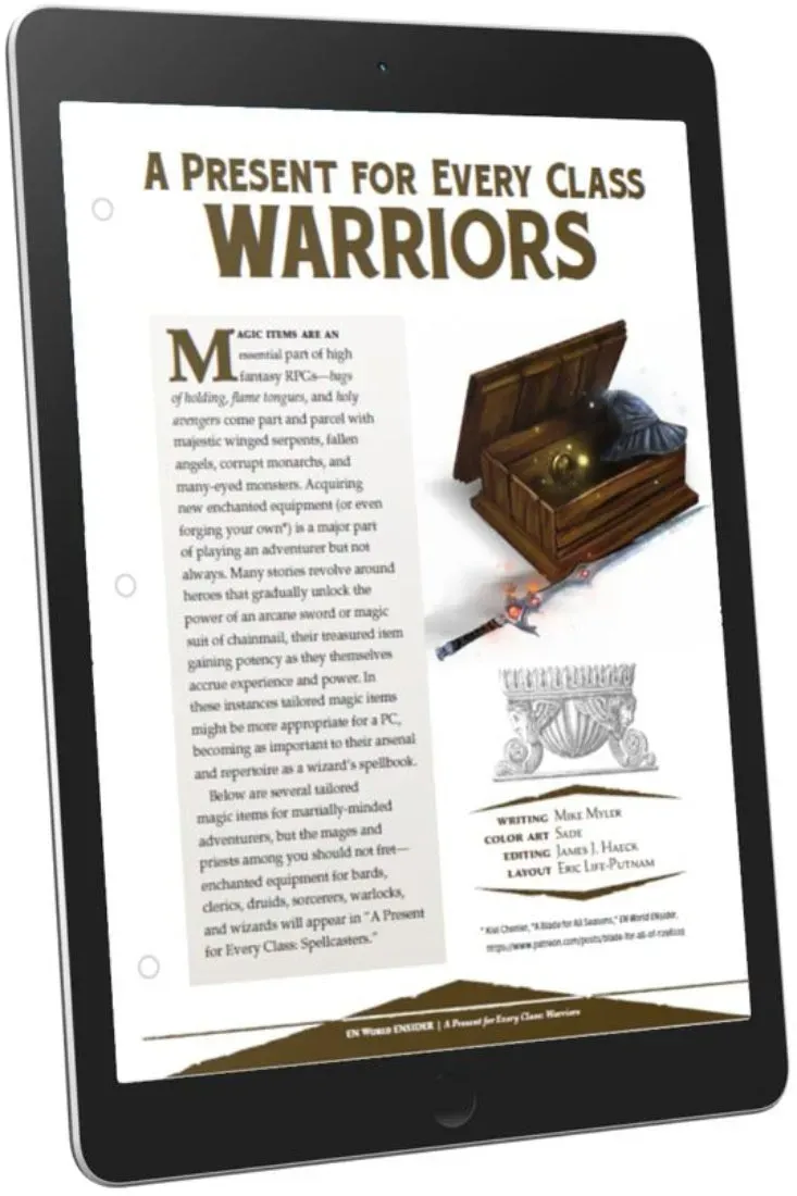 EN Publishing Present Every Class Warriors D&D 5e PDF föremål