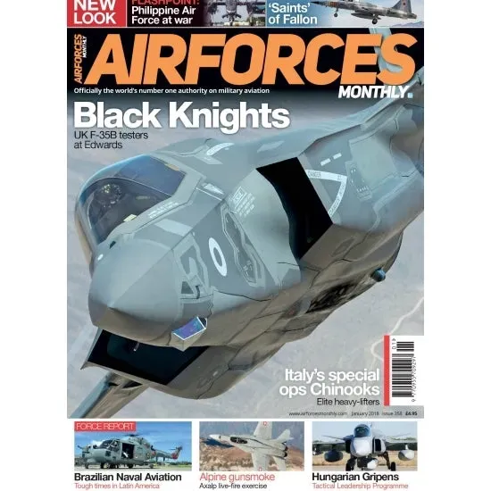 AirForces Monthly jan 2018 tidning militärflyg