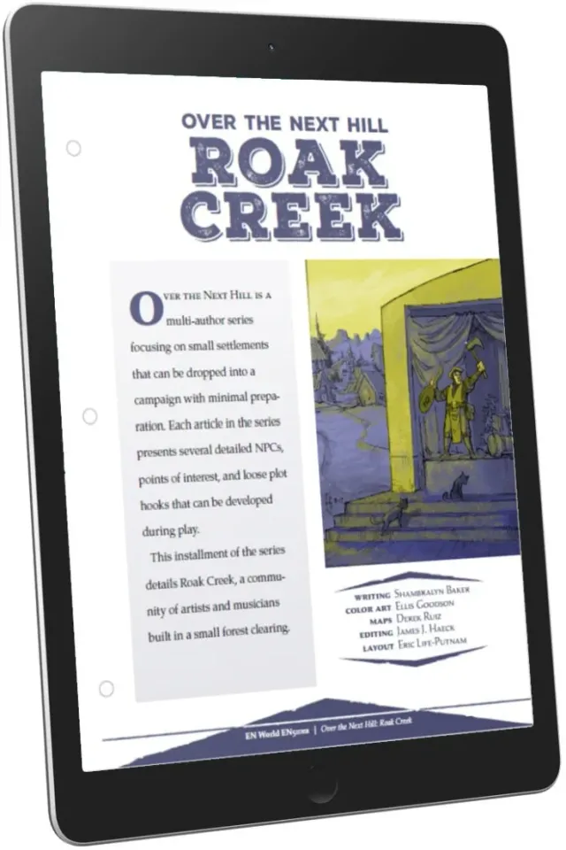 EN Publishing Over the Next Hill Roak Creek spelmiljö PDF