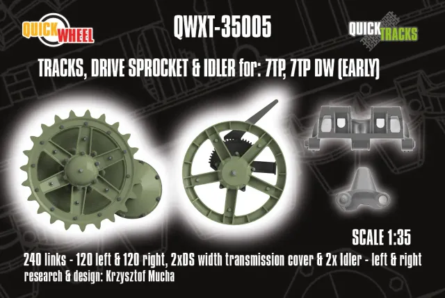 ROSSAGRAPH QuickWheel QWXT-35005 band/drev 7TP early 1:35