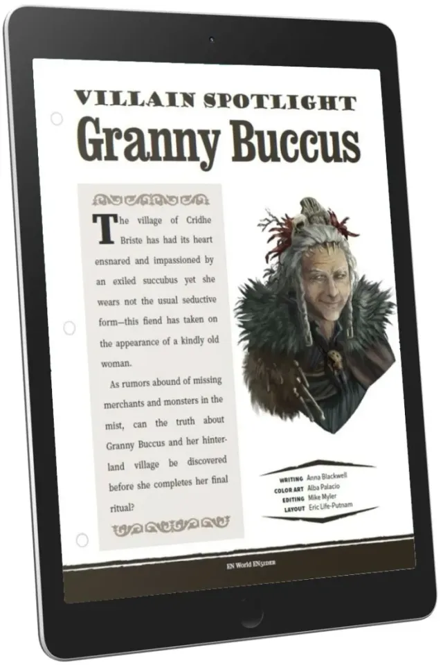 EN Publishing Granny Buccus skurk pdf D&D 5e succubus