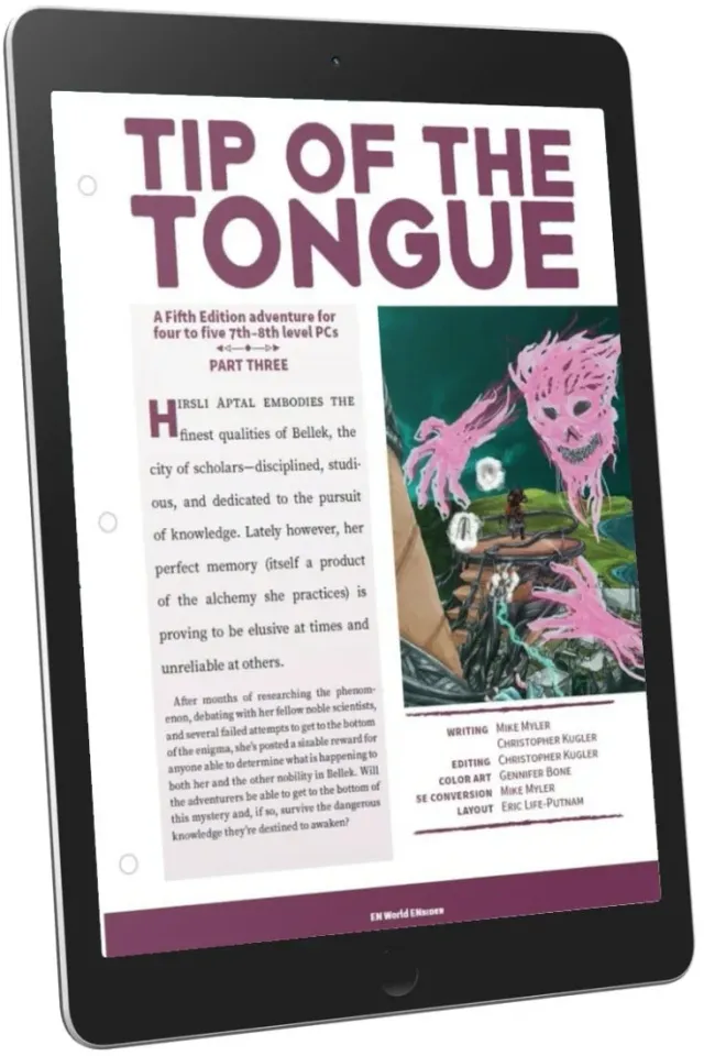 EN Publishing Tip of the Tongue 3 rollspel PDF monster