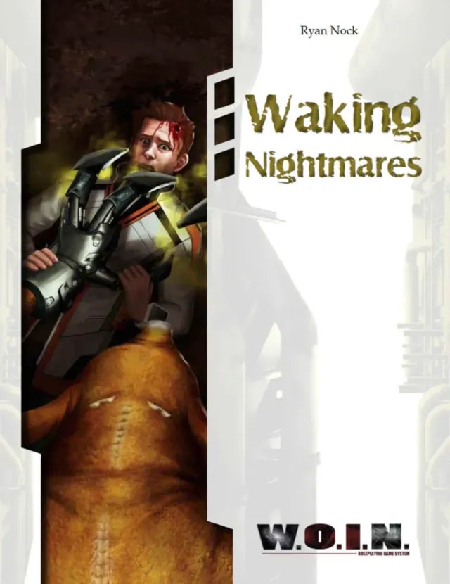 EN Publishing Waking Nightmares WOIN äventyr softcover rymdskräck