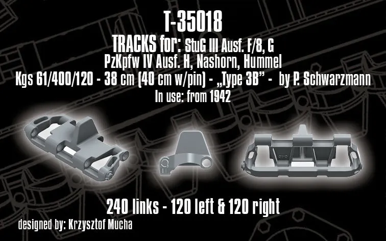 Rossagraph QuickTracks T-35018 band StuG III Panzer IV 1/35