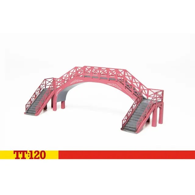 Hornby TT:120 TT9001 gångbro modell NER-röd
