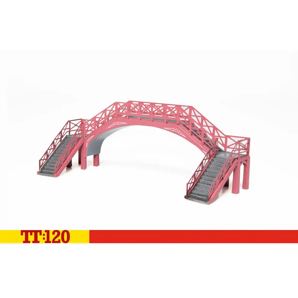 Hornby TT:120 TT9001 gångbro modell NER-röd