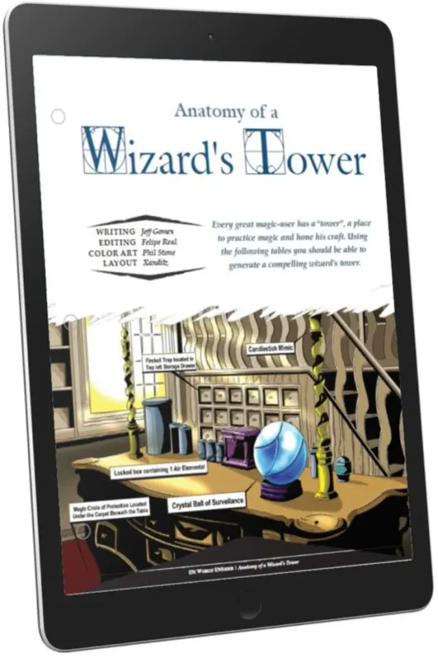 EN Publishing Anatomy Wizard's Tower plats PDF D&D 5e