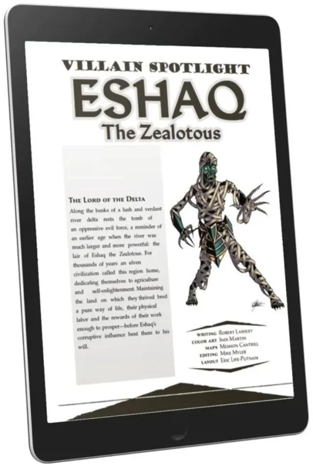 EN Publishing Eshaq the Zealoutous rollspel PDF mumie
