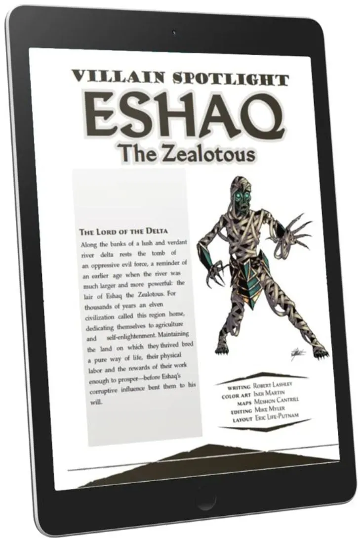 EN Publishing Eshaq the Zealoutous rollspel PDF mumie
