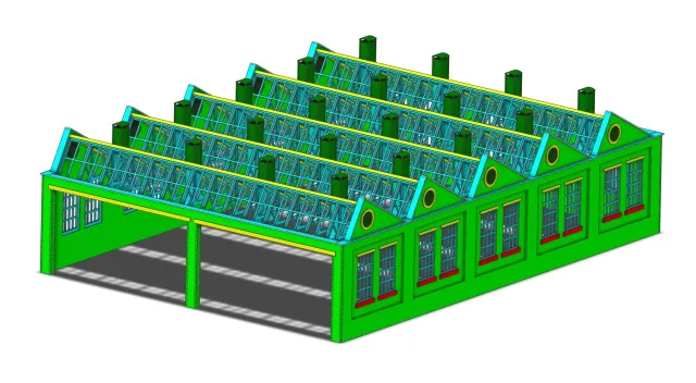 PJM Models North Light Steam Shed OO byggsats 365 mm