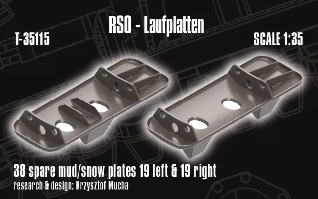 Rossagraph QuickTracks T-35115 RSO plattor 1:35