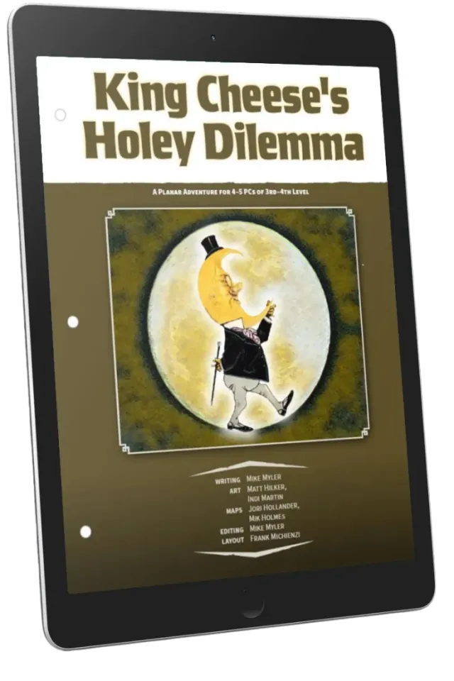 EN Publishing King Cheeses Holey Dilemma D&D 5e äventyr PDF nivå 3-4
