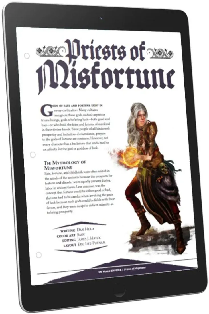 EN Publishing Priests of Misfortune rollspel PDF Jinx