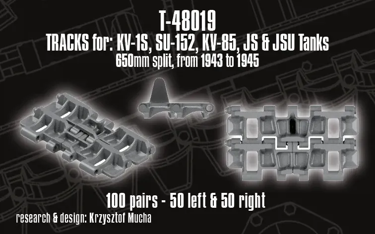 Rossagraph QuickTracks T-48019 larvband 1/48 delad 650 mm
