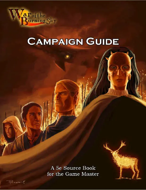 EN Publishing War of the Burning Sky kampanjguide mjukpärm