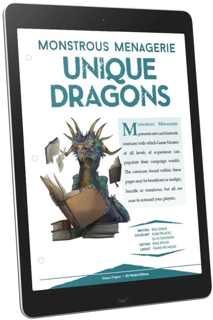 EN Publishing Unique Dragons monster PDF drakar