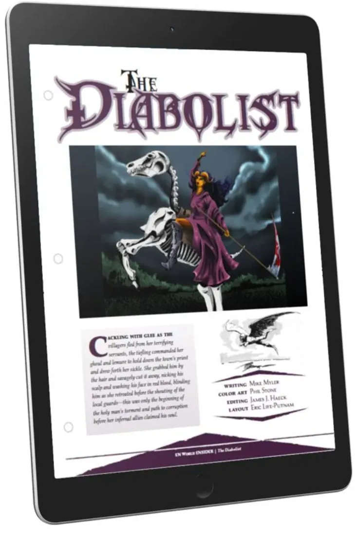 EN Publishing The Diabolist rollspel PDF mörk klass