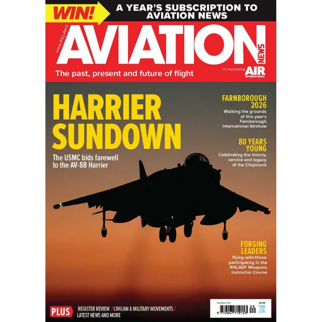 Aviation News september 2026 tidning flyghistoria