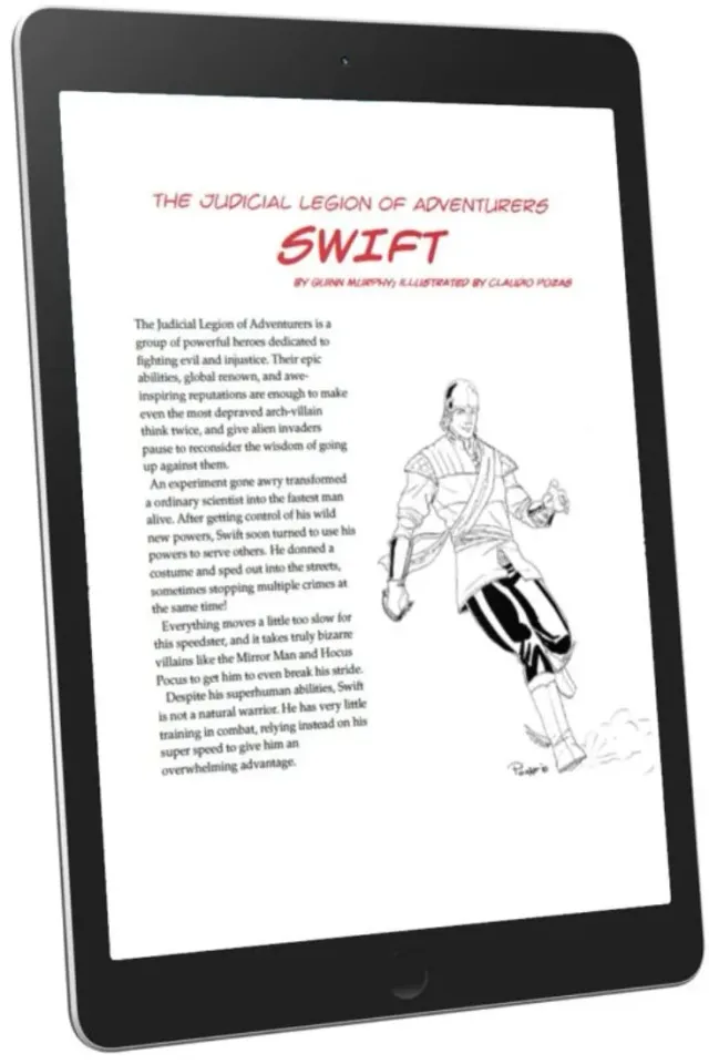 Judicial Legion Swift rollspel PDF supersnabb hjälte WOIN