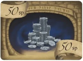 Tabletop Money Silver Piece Deck kortlek 40 kort silvermynt