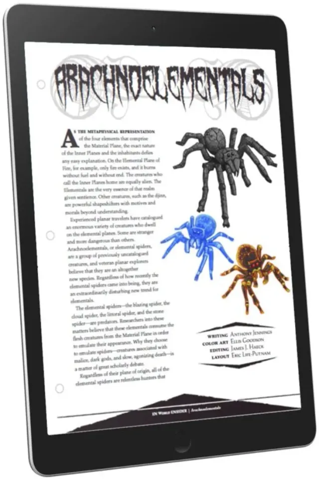 EN Publishing Arachnoelementals spindelmonster PDF CR 2-7